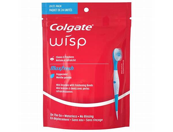 Wisp disposable toothbrush food facts