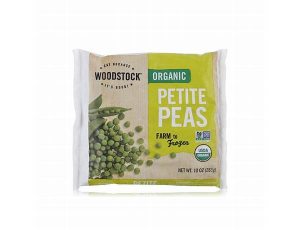 Woodstock organic peas & carrots food facts