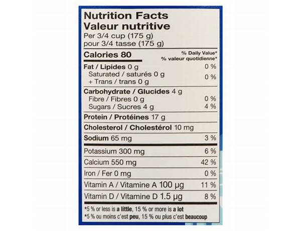 Yaourt grec nutrition facts