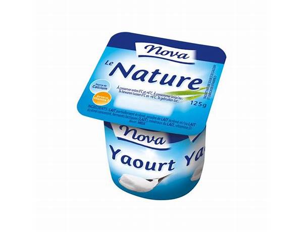 Yaourt le nature ingredients