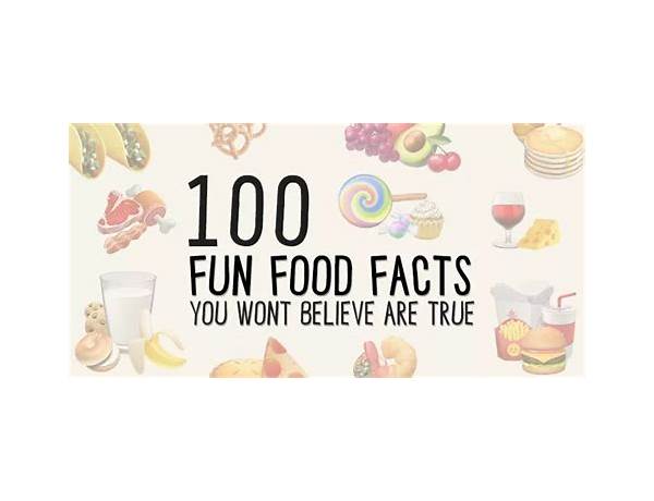 Yea food facts