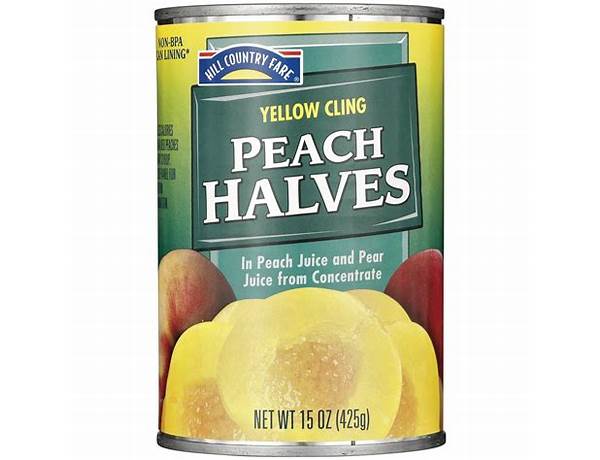 Yellow cling peach slices food facts