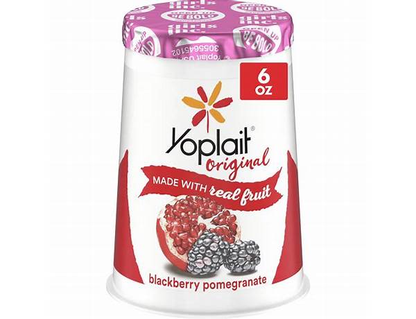 Yoplait blackberry pomegranate yogurt ingredients