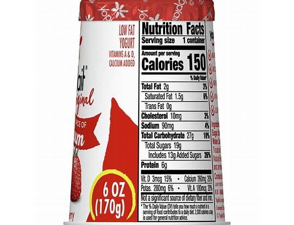 Yoplait nutrition facts