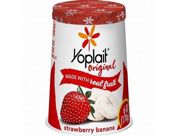 Yoplait original strawberry banana food facts