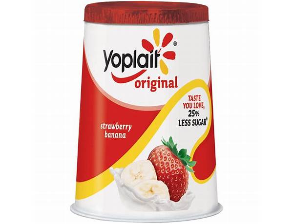 Yoplait original strawberry banana ingredients