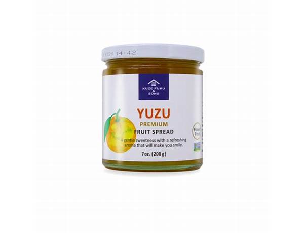 Yuzu premium fruit spread ingredients