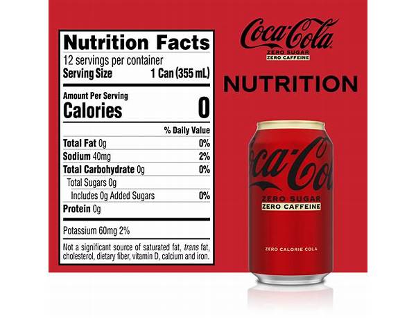 Zero calorie cola ingredients