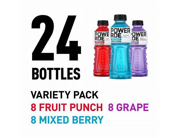 Zero sports drink variety food facts