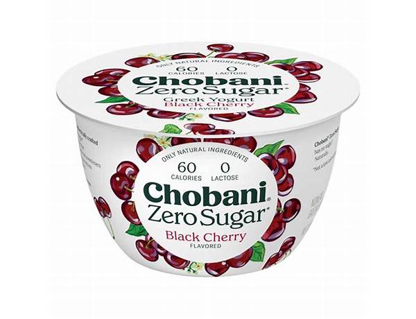 Zero sugar black cherry greek yogurt food facts