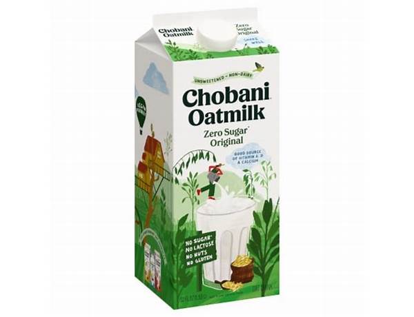 Zero sugar original oat milk food facts