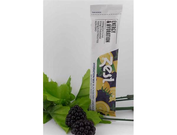 Zest hydration mix blackberry lemonade food facts