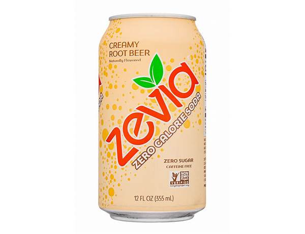 Zevia creamy root beer food facts