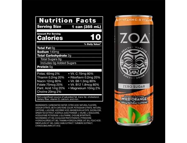 Zoa food facts