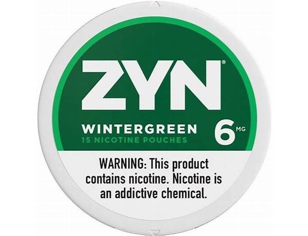 Zyn wintergreen 6 food facts