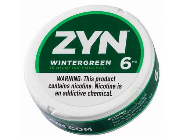 Zyn wintergreen 6 ingredients